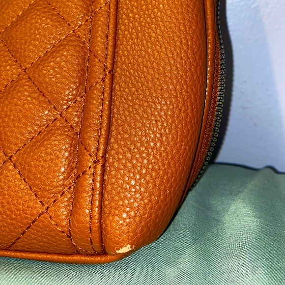 Pretty brown quilted backpack purse^ - Picture 4 of 5
